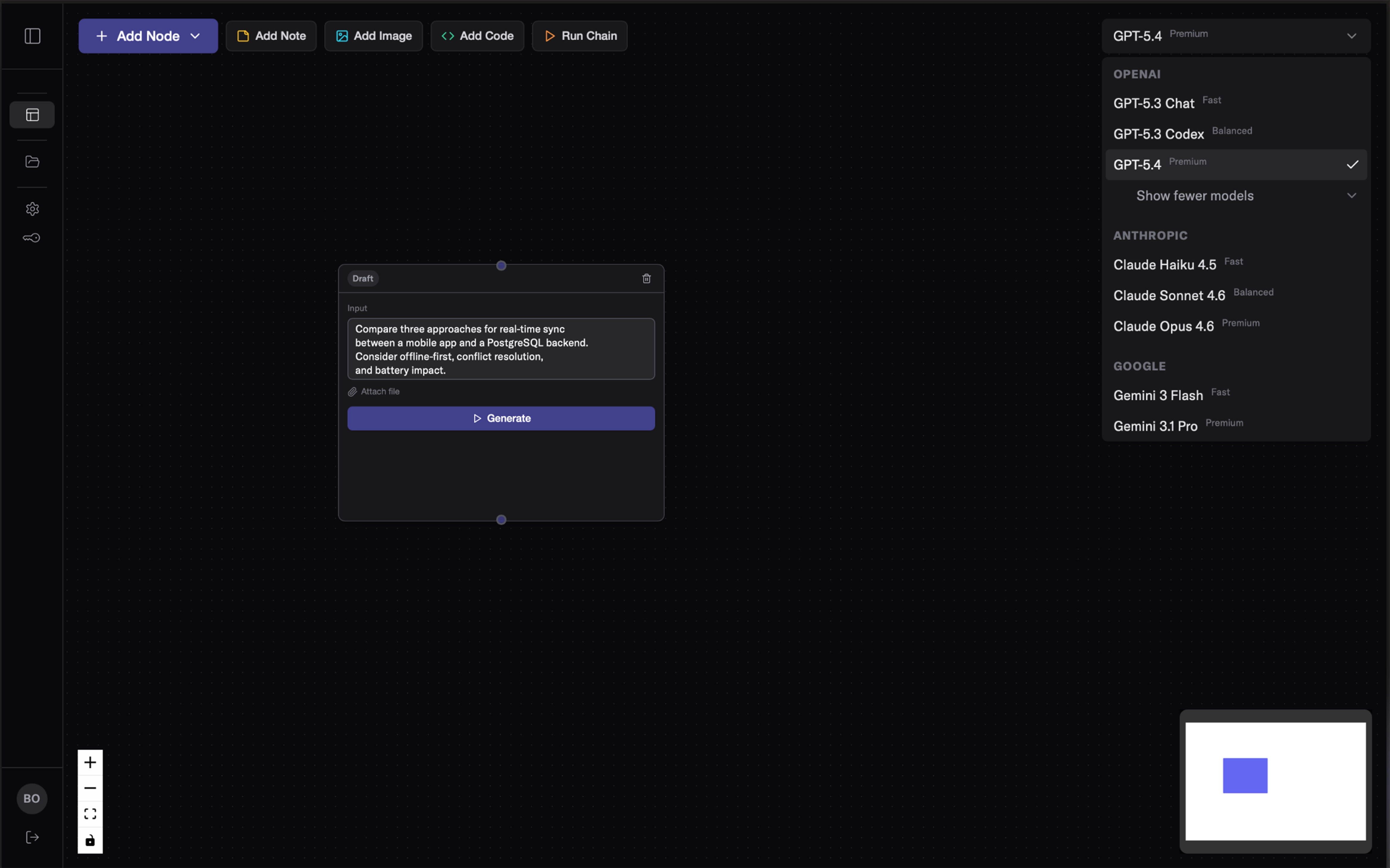 Every model. One canvas.